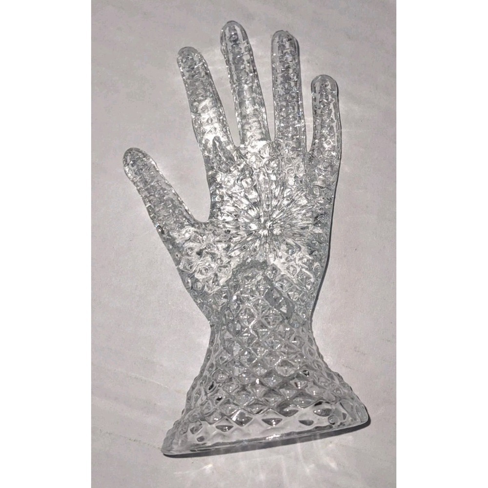 Vintage 1990's Chadwick Miller Inc Crystal Hand Home Decor Ring Holder Jewelry